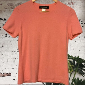 Jones New York Pink Cashmere Short Sleeve Tee L